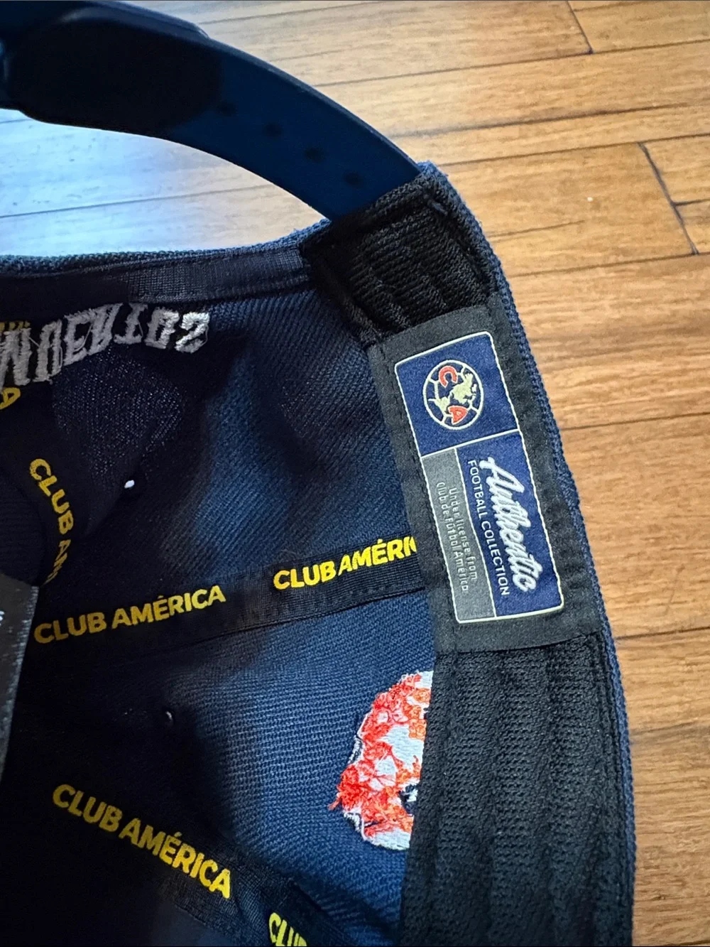 Club America Días De Muertos SnapBack Hat Cap Blue Sugar Skull Liga MX Futbol - Picture 8 of 8